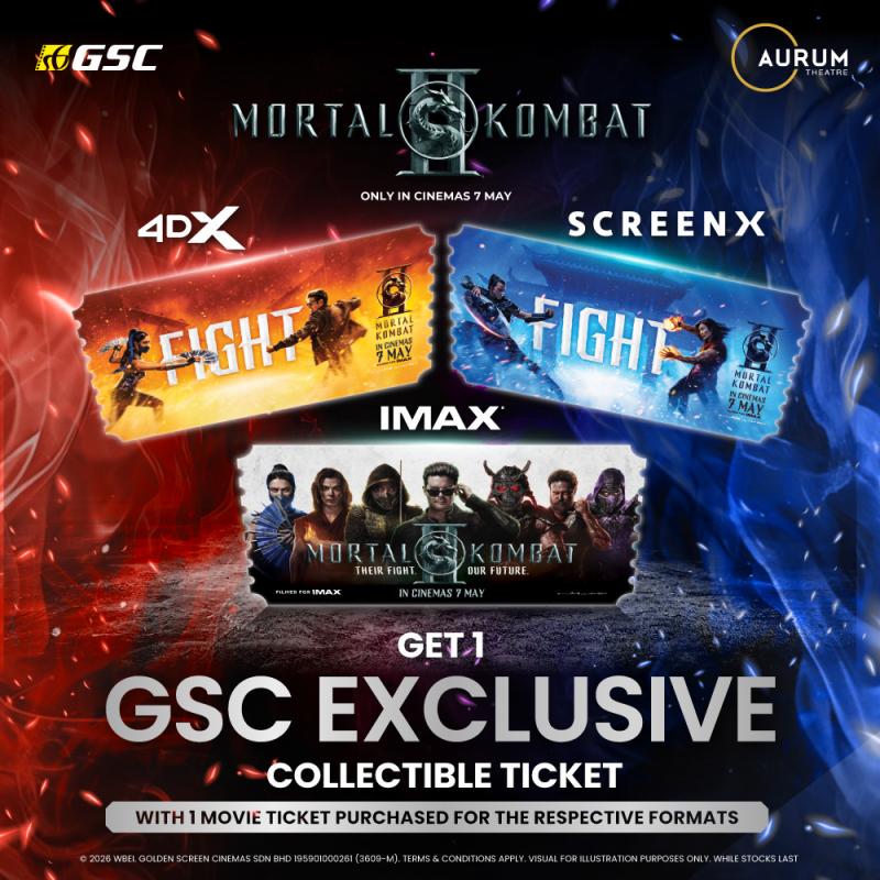 Mortal Kombat II: IMAX, 4DX, ScreenX Promo – Collectible Ticket